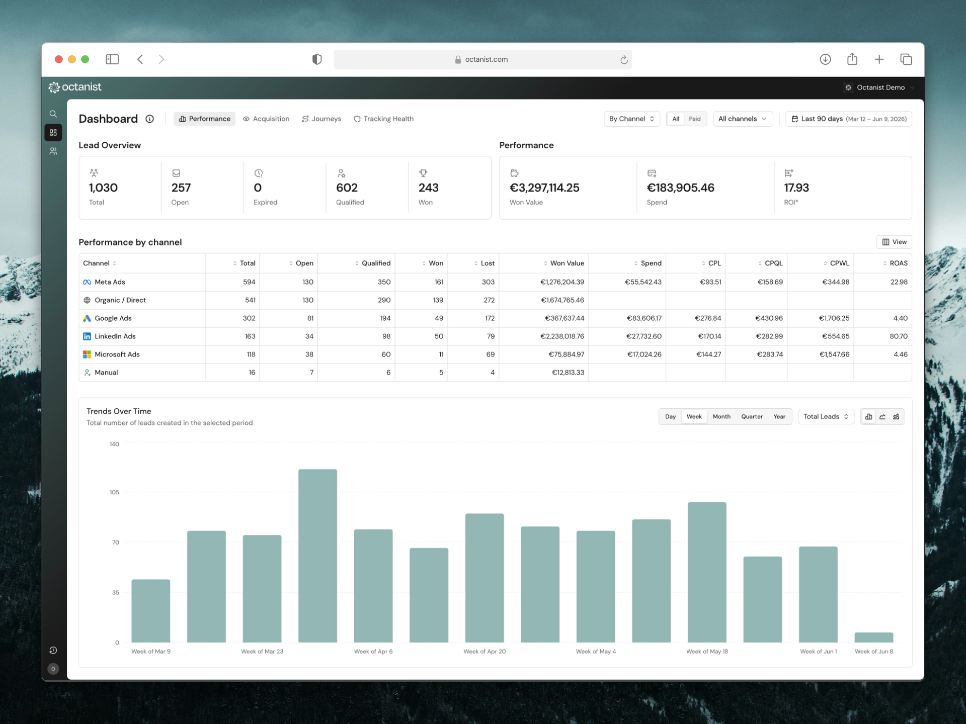Octanist product screenshot